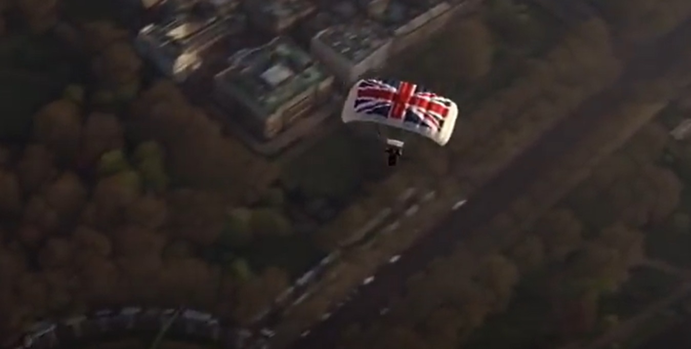 Die Another Day Union Jack parachute