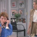 Murphy Brown with one of her rotating cast of secretaries