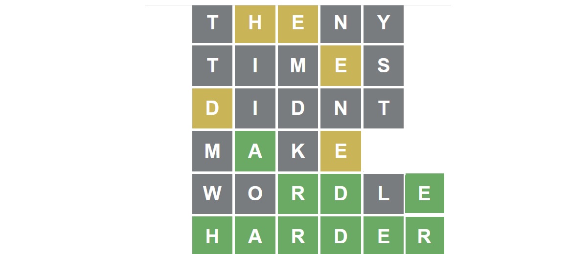 The New York Times Didn't Make Wordle Harder