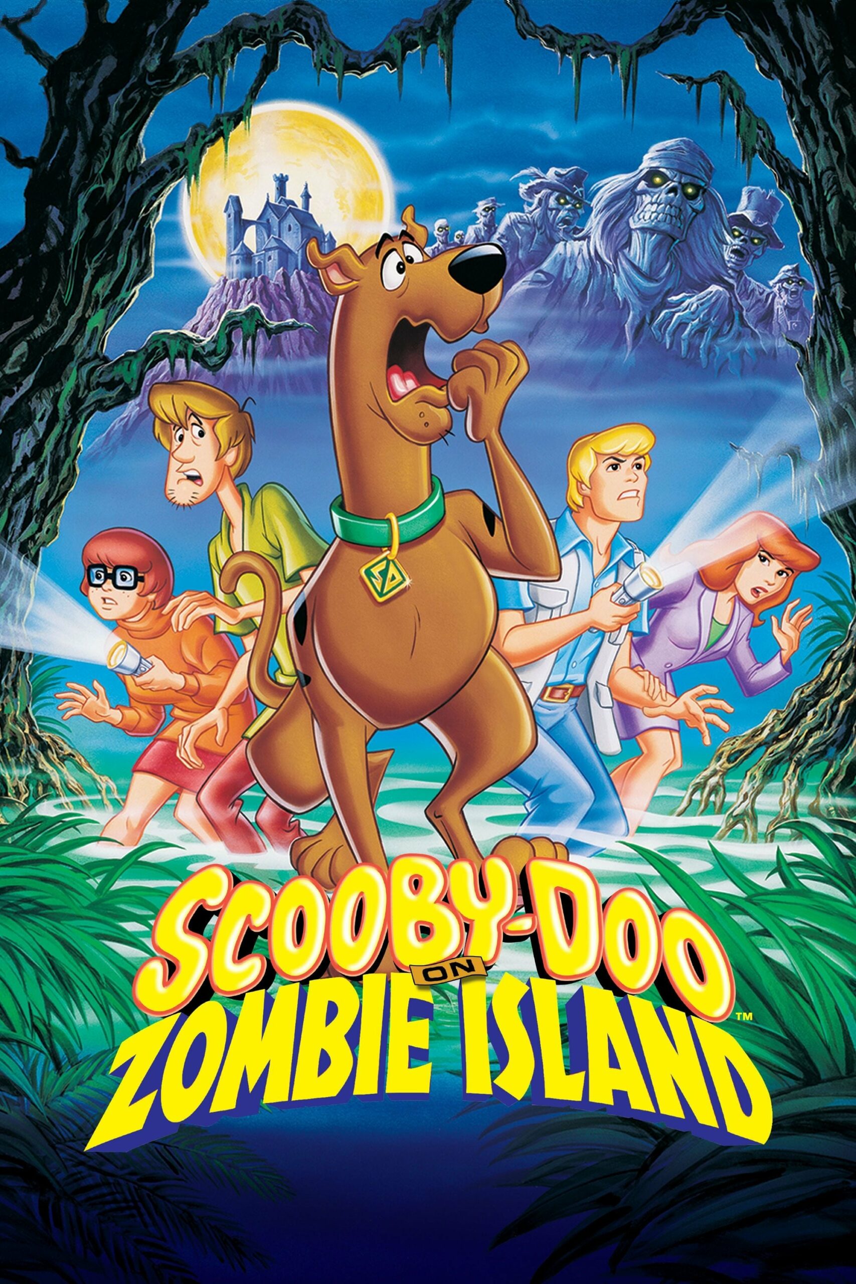 The movie poster for Scoby-Doo on Zombie Island