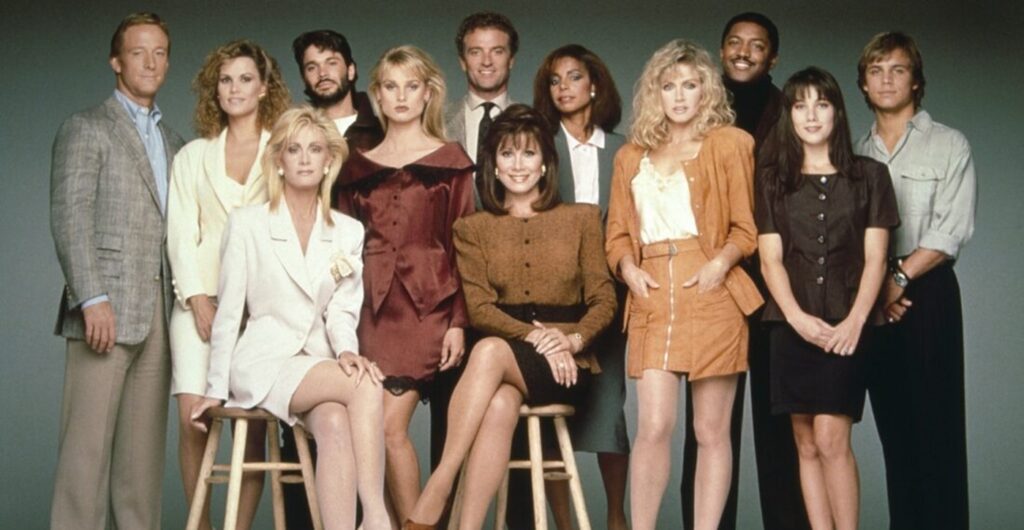 The cast of Knots Landing