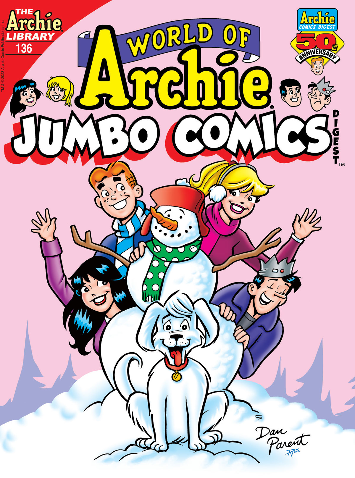 The cover of World of Archie Jumbo Comics Digest #136