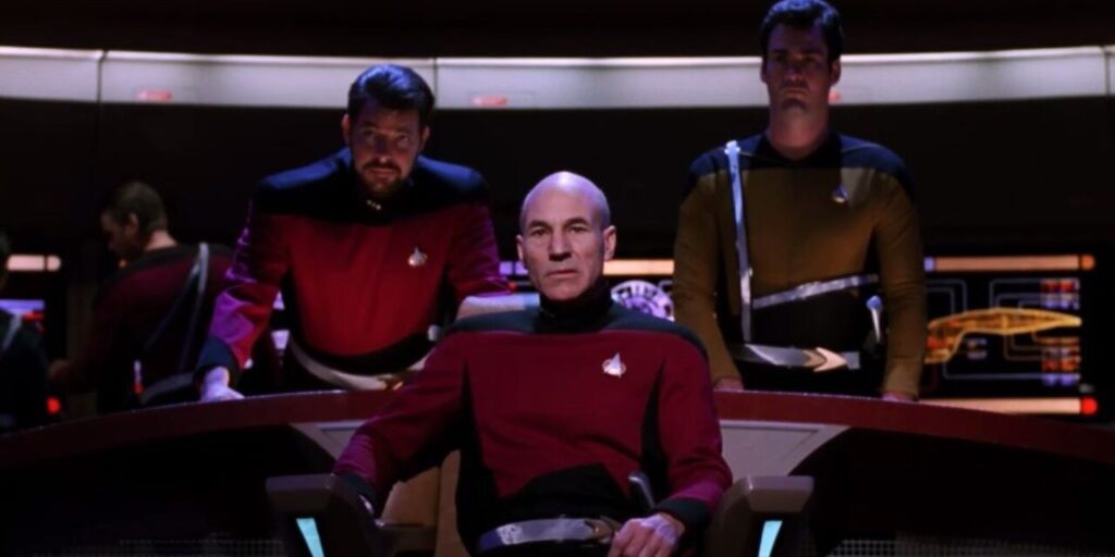 The crew of the starship Enterprise