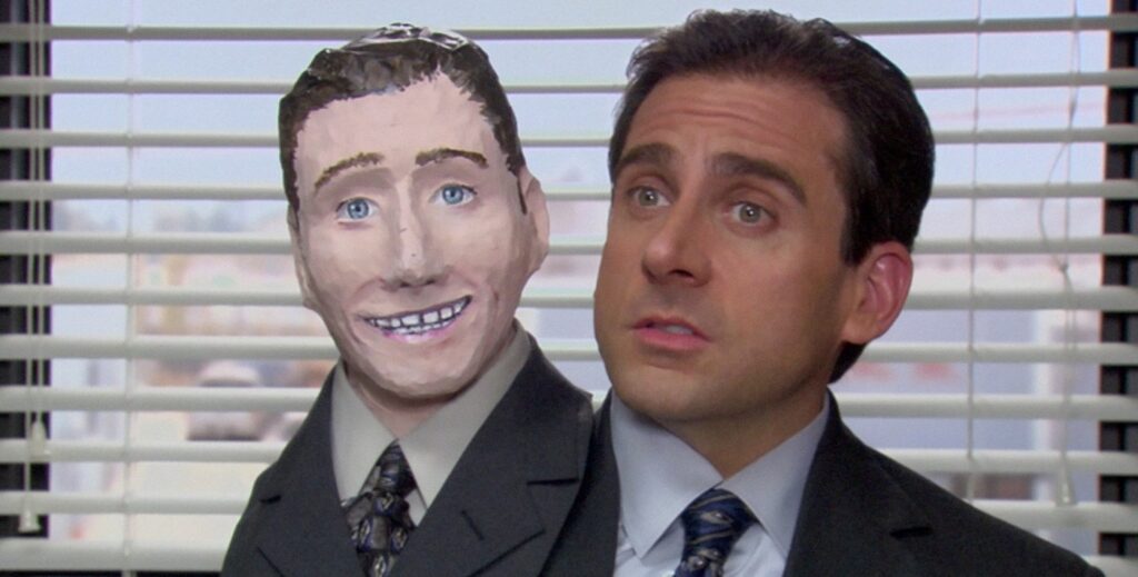 Michael's Halloween costume in the first season of The Office