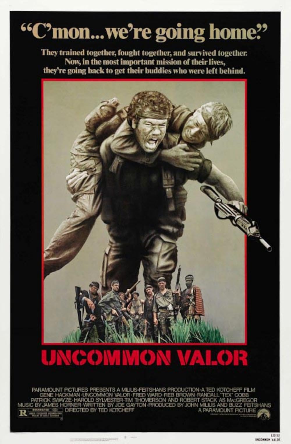 The movie poster for Uncommon Valor