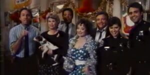 The cast of Hooperman celebrate Christmas