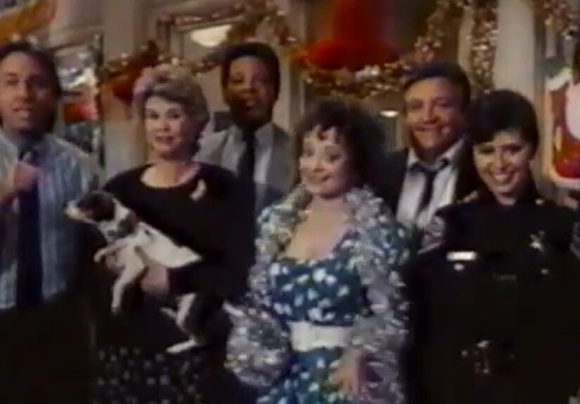 The cast of Hooperman celebrate Christmas