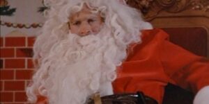 Rick Simon dresses up as Santa Claus