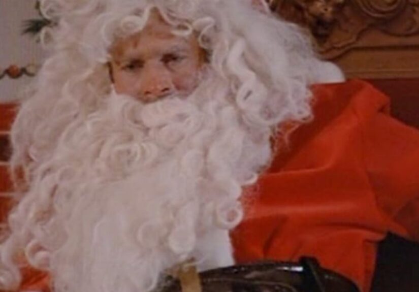 Rick Simon dresses up as Santa Claus