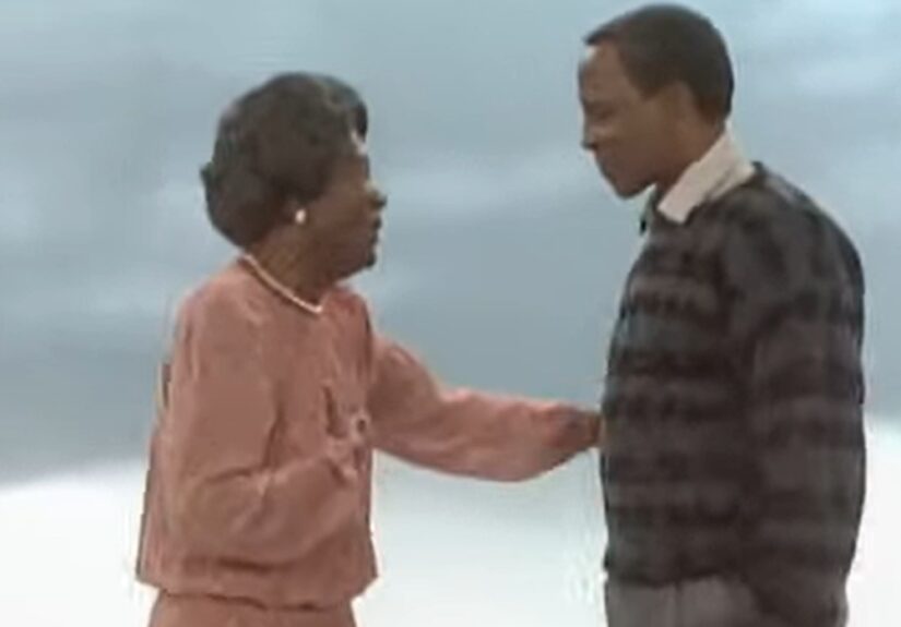 Benson spends time with his mom