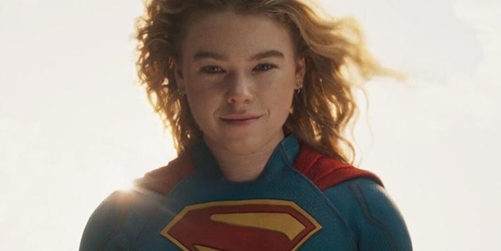 Supergirl smiles