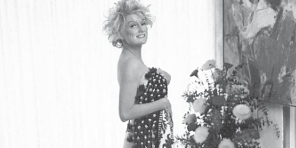 Phyllis Diller posing for Playboy