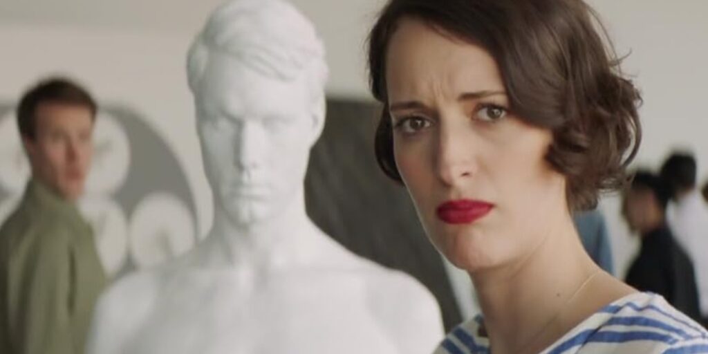 Fleabag talks to the audience