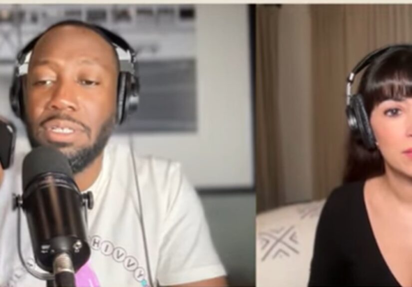 Lamorne Morris with Hannah Simone